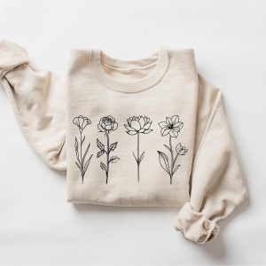 Birth Month Birth Flower Sweatshirt
